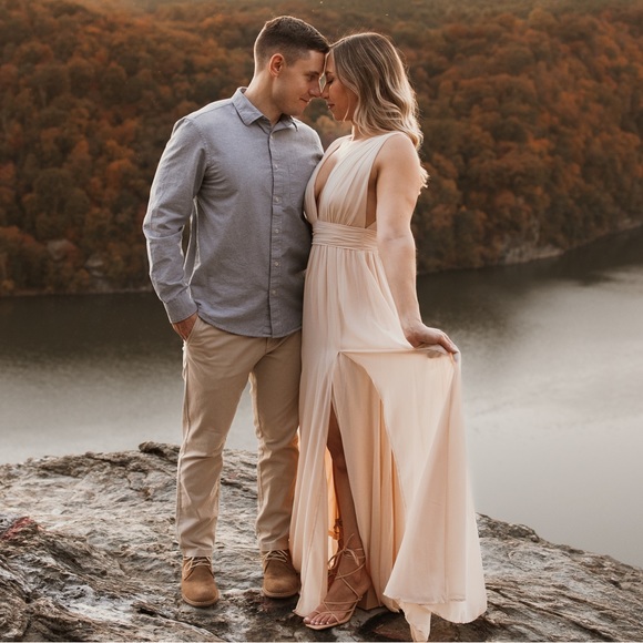 Lulus Heavenly Hues Cream Maxi Dress - Picture 5 of 5